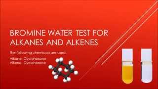 Bromine Water test for Alkanes and Alkenes [upl. by Hsreh468]