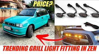 TRENDING GRILL LIGHT  Grill Light For Car  Grill Light Fitting In Car  Grill Light  Techcatcher [upl. by Orgell]