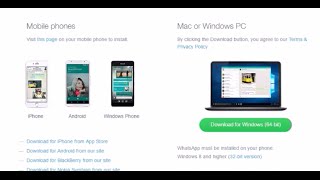 How to Install whatsappexe on desktop pc [upl. by Dauf132]