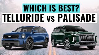 2023 Kia Telluride VS 2023 Hyundai Palisade  Best 3Row SUVs [upl. by Haydon]