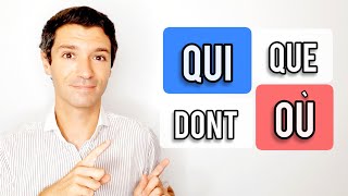 QUI QUE OÙ DONT  Les pronoms relatifs en français niveau B1B2 [upl. by Megen]