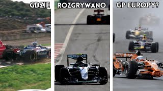 Gdzie rozgrywano Grand Prix Europy Formuły 1 [upl. by Miquela]