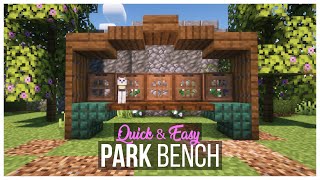 How to Make a Garden Bench  Minecraft Tutorial [upl. by Nahtonoj386]