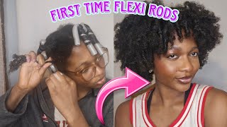 Perfect Flexi Rod Set for Defined Curls  Easy StepbyStep Tutorial for Natural Hair [upl. by Matrona]