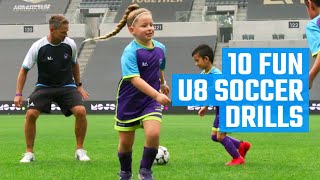 10 Best U8 Soccer Drills  Fun Soccer Drills by MOJO [upl. by Manya]