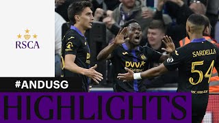 HIGHLIGHTS RSC Anderlecht  Union SaintGilloise  20232024 [upl. by Latrice]