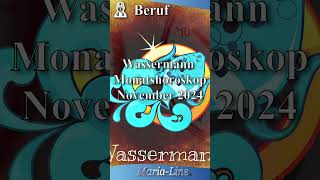 Wassermann BERUF 👷‍♀️ Horoskop November 2024 [upl. by Ydur]