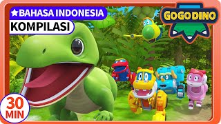 【GOGODINO EXPLORERS】EP0406  Kompilasi 02  Dinosaurus  Kartun Anak  GOGODINO Bahasa Indonesia [upl. by Anoirb]