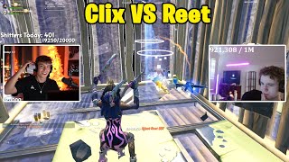 Clix VS Reet 2v2 TOXIC Fights w Peterbot amp Bucke [upl. by Nivrehs]