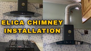 Elica Chimney Installation  Installation amp Demowith cost [upl. by Chloette713]