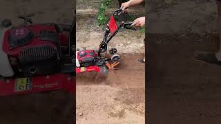 Gasoline weeder Small micro tiller Trenching and cultivating machine😱 [upl. by Yoshi]