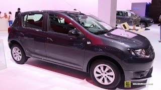 2015 Dacia Sandero  Exterior and Interior Walkaround  2014 Paris Auto Show [upl. by Aihseya]