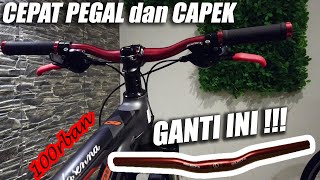 Mengganti Stang  Handlebar MTB Model Rise Agar Nyaman dan Tidak Capek [upl. by Eux]