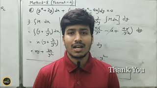 Reducible to Exact Differential Equation Method8Format 4 Engineering Mathematics বাংলা [upl. by Ylerebmik]