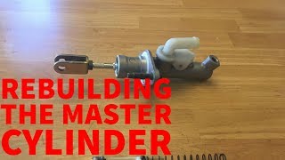 How to rebuild a clutch master cylinder350zG35 [upl. by Reinaldo]