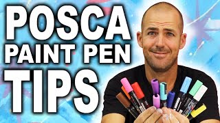 Top 10 Tips and Tricks for using POSCA Paint Pens and Paint Markers [upl. by Hallam]