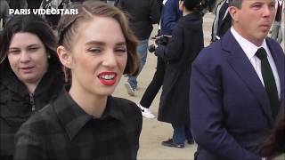 Maya HAWKE  Robin in Stranger Things 3   Paris 25 february 2020 Fashion Week show Dior [upl. by Rugen888]