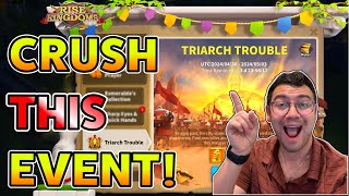 Triarch Trouble Event Guide  Rise of Kingdoms [upl. by Liesa]