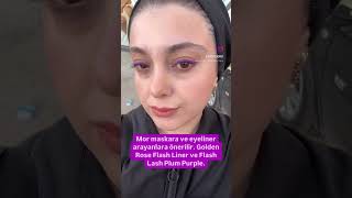 Golden Rose Flash Liner ve Flash Lash Plum Purple Bedavadan biraz pahalı [upl. by Lexa]