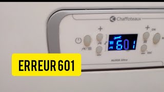 comment résolues erreur 601 chaudière à gaz [upl. by Morissa]