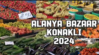 TURKISH BAZAAR in Alanya Türkiye  Alanya Konakli Turkey 2024 [upl. by Erialc]