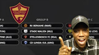 CAF CONFIRM DRAW FOR STELLENBOSCH AND CAF CONFEDERATION CUP [upl. by Mccartan]