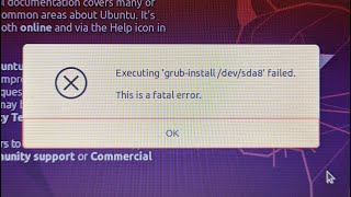 How to fix Fatal error during installing Ubuntu  Fix Grub install failed this is a fatal error [upl. by Amles783]