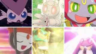 The Cute Mythical Pokémon Part 3  All moves in Anime [upl. by Leupold564]