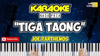 Karaoke Lagu Ambon  quotTIGA TAONGquot  Nada Pria  Joe Parthenos  Arr Carlos Djemarut [upl. by Erodisi713]