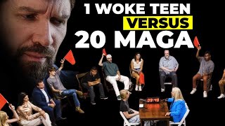 quotShe Looks So Madquot Destiny Loses It At Woke Student vs 20 MAGA Supporters [upl. by Tenn]