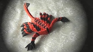 3D origami how to make a scorpion modular origami tutorial [upl. by Alithia]