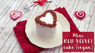 Mini RED VELVET cake vegan [upl. by Leziar]