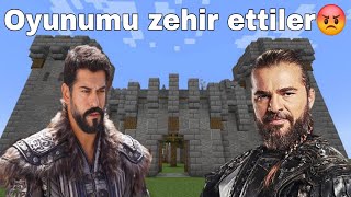 Oyunumu Zehir ettiler😡Minecraft kale savaşlarıkavga çıktı😱minecraft keşfet keşfetbeniöneçıkar [upl. by Inamik703]