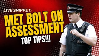 MET Bolt On Assessment  Top Tips for Success policerecruitment [upl. by Yanal]