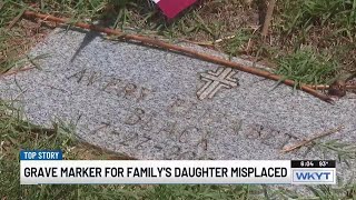 WATCH  Family demanding apology from Lexington Cemetery for misplacing baby’s grave marker [upl. by Hinze]