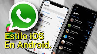 WhatsApp Estilo IOS con TEMAS personalizablesGB última actualización [upl. by Ragde457]