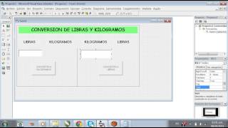 Tutorial realizar conversiones de libras y kilogramos en Visual Basic [upl. by Angi955]