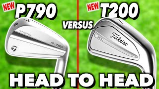 TaylorMade P790 v Titleist T200 Irons  The Best Irons for Average Golfers [upl. by Jansson526]