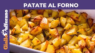 PATATE AL FORNO CROCCANTI FUORI E MORBIDE DENTRO [upl. by Kori171]