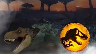 Jurassic World Dominion Prólogo T rex vs Giganotosaurus Stop Motion [upl. by Sivrat33]