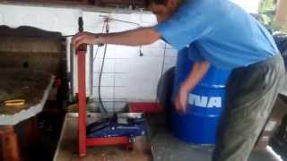 Homemade briquette press [upl. by Libbey]