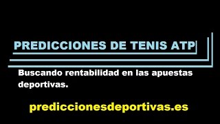 Buscando predicciones de tenis rentables ATP [upl. by Mot457]