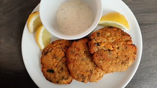 Easy Oven Baked Salmon Patties Using Canned Salmon [upl. by Ernaldus991]