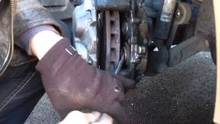 Mercedes CLS CDI brake pads change 2008 [upl. by Eissahc]