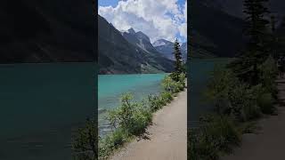 Surrounded by mountains at a glacial lake Yes please nature travel hike love [upl. by Nanci]