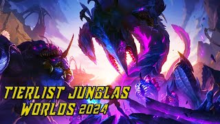 TIER LIST JUNGLAS DE WORLDS 2024 [upl. by Bull]