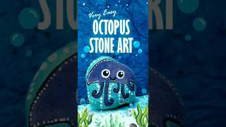 Simple amp Easy Octopus 🐙 Stone Painting for kids 🎨 stoneart shorts [upl. by Aicilihp]