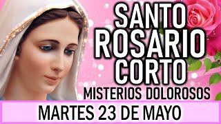 Santo Rosario Corto de hoy Martes 23 de Mayo 🌸Misterios Dolorosos🌸🌸 Rosario a la Virgen María💖 [upl. by Dylana]