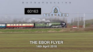 Moments from Failure 60163 at 90mph with the Ebor Flyer 140418 [upl. by Lilithe]