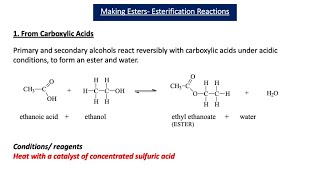 Reactions of Alcohols  Esterification A2 Chemistry [upl. by Sacks]